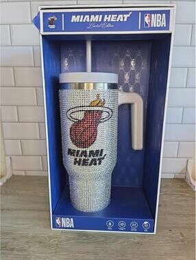 NBA Miami Heat Bling Tumbler Cup 40oz Stainless